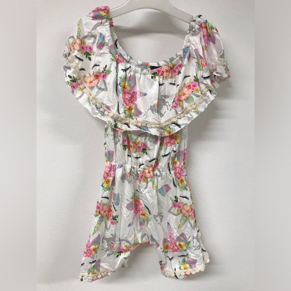Little Girl Toddler Unicorn Easter Birthday Graduation Flower Girl Jumpsuit